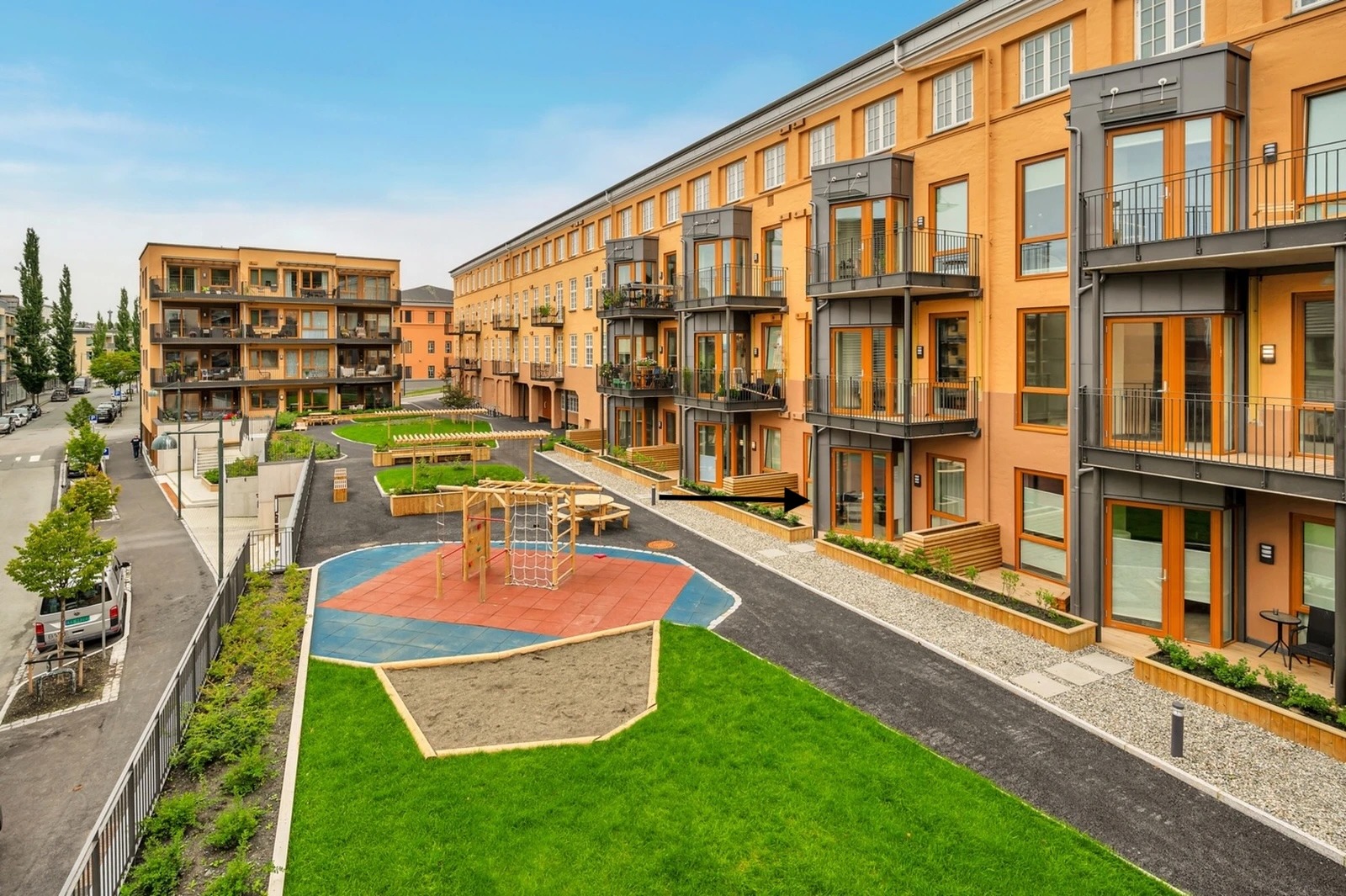 Sameiet Ilsvika Vest – et stilrent og oppgradert boligprosjekt med flotte fellesområder og nærhet til både fjorden, turområder og byen.